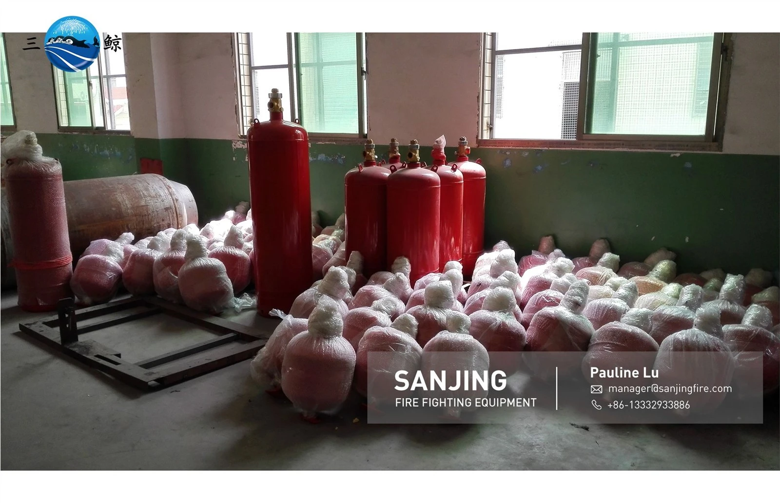 Suspended FM200 fire suppression system 2001
